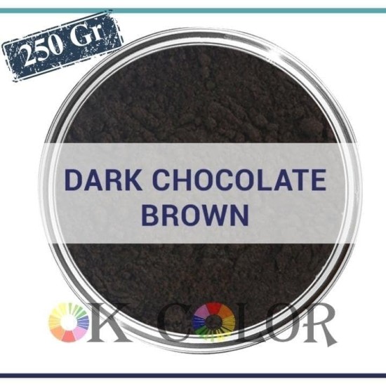 Dark Chocolate Brown E155 Toz Koyu Kahve Rengi Gıda Boyası 250Gr