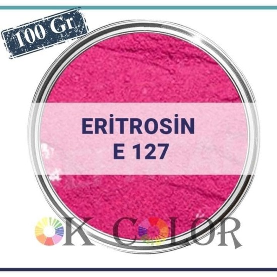 Erythrosine E127 Toz Pembe Gıda Boyası 100Gr