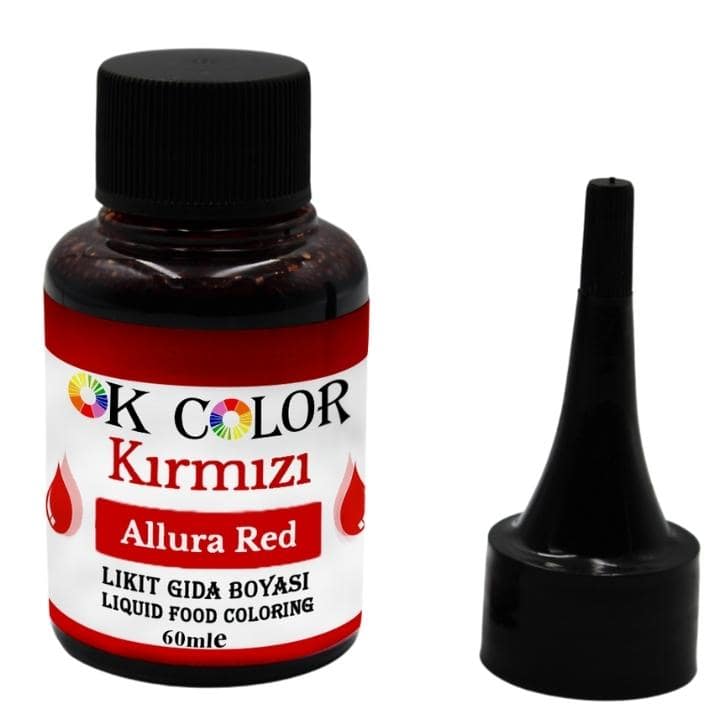 Allura Red Kırmızı Sıvı Gıda Boyası 60 Ml