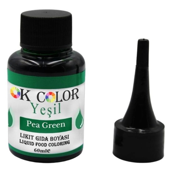 Pea Green Yeşil Sıvı Gıda Boyası 60 Ml